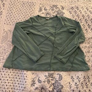 POL Green Long Sleeve Top